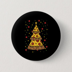 Bóton Redondo 5.08cm pizza de natal luzes xmas homens rapazes