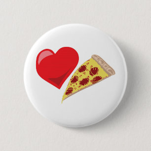 Bóton Redondo 5.08cm Pizza do amor!  Customizável: