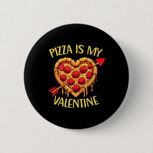 Bóton Redondo 5.08cm Pizza É Meu Namorado Dia Dos Namorados Engraçado M