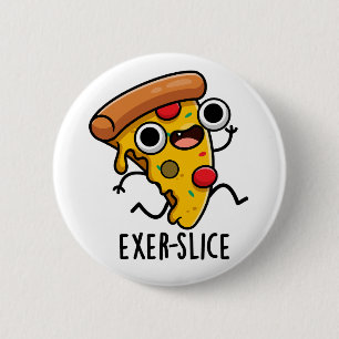 Bóton Redondo 5.08cm Pizza Engraçada Exer-slice