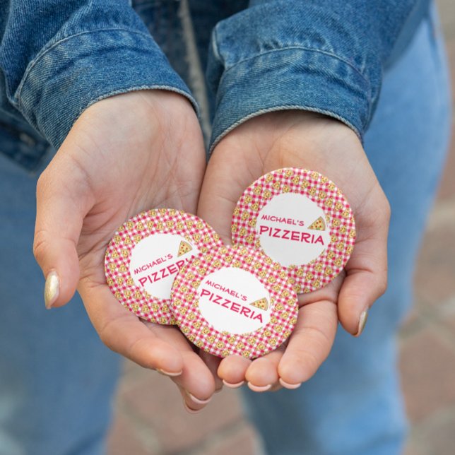 Bóton Redondo 5.08cm Pizza Party Kids Birthday (Criador carregado)