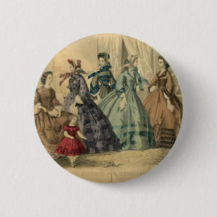Bóton Redondo 5.08cm Placa de forma Weddin do Victorian do livro das