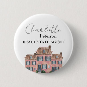 Bóton Redondo 5.08cm Placa de identificação personalizada de imobiliári
