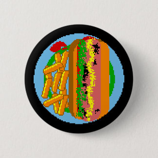 Bóton Redondo 5.08cm Placa do pixel de Wienerwurst