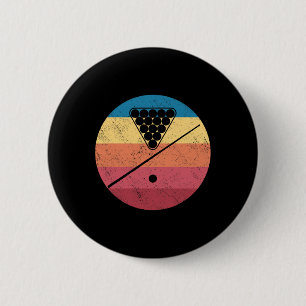 Bóton Redondo 5.08cm Placas Retro Cue Stick Mesa Piscina