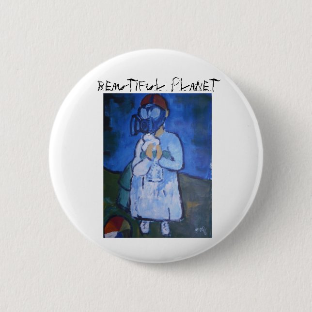 Bóton Redondo 5.08cm Planeta bonito, planeta bonito (Frente)