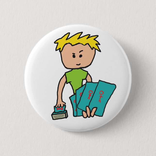 Bóton Redondo 5.08cm Player de placa (Frente)