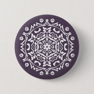 Bóton Redondo 5.08cm Plum Mandala
