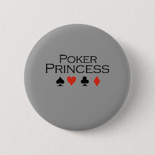 Bóton Redondo 5.08cm Poker Princess T-shirt