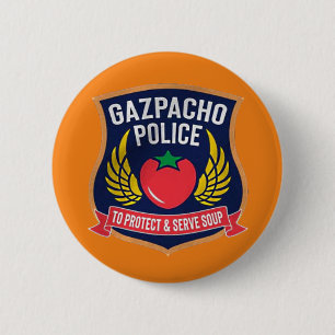 Bóton Redondo 5.08cm Polícia Gazpacho