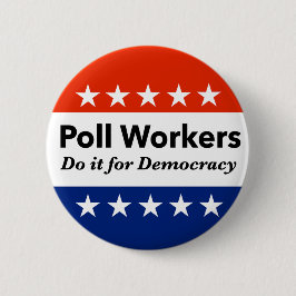 Bóton Redondo 5.08cm Policiais Fazem Isso Pela Democracia