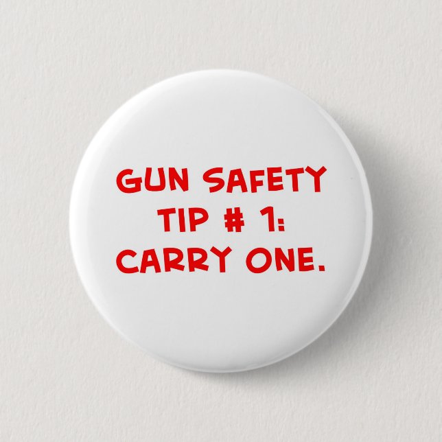 Bóton Redondo 5.08cm ponta #1 da segurança da arma (Frente)