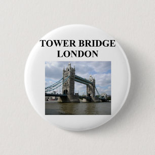 Bóton Redondo 5.08cm ponte da torre; ondon Inglaterra