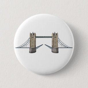 Bóton Redondo 5.08cm Ponte Torre de Londres: Modelo 3D: