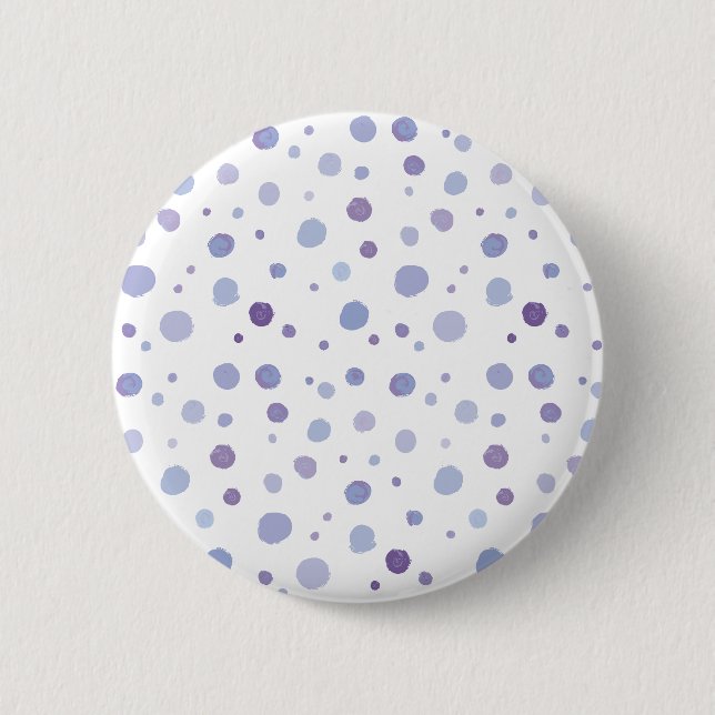 Bóton Redondo 5.08cm pontos pintados à mão (Frente)