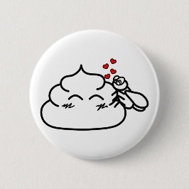 Bóton Redondo 5.08cm Poop in Love - Brootsch the PooPoo