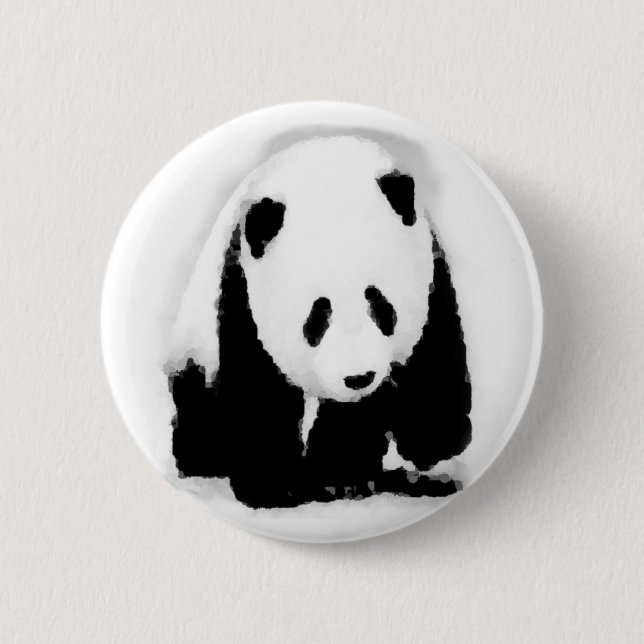Bóton Redondo 5.08cm Pop Art Baby Panda (Frente)