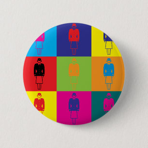 Bóton Redondo 5.08cm Pop art do vôo