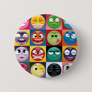 Bóton Redondo 5.08cm pop art emojis