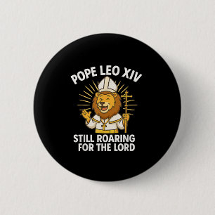 Bóton Redondo 5.08cm Pope Leo Xiv Lion Para O Lorde Kid Boys Gi