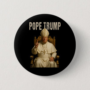 Bóton Redondo 5.08cm Pope Trump, engraçadinho católico Tee