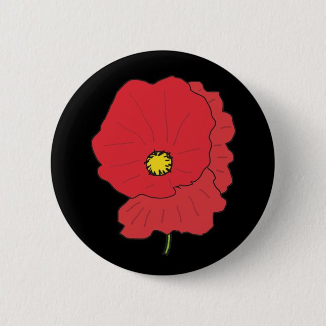 Bóton Redondo 5.08cm Poppy (Frente)