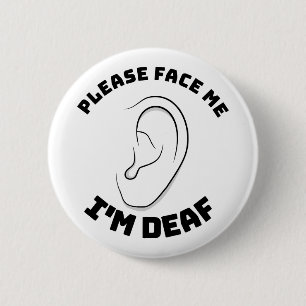 Bóton Redondo 5.08cm Por favor, encare-me