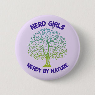 Bóton Redondo 5.08cm Por natureza botão Nerdy