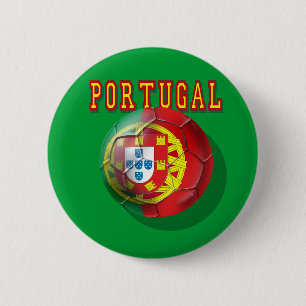 Bóton Redondo 5.08cm Por Portugueses do Bola de "Portugal"