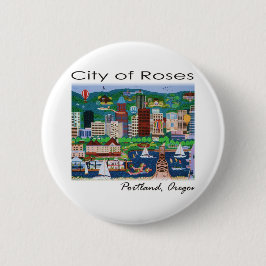 Bóton Redondo 5.08cm Portland~ A Cidade das Rosas