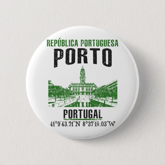 Bóton Redondo 5.08cm Porto (Frente)