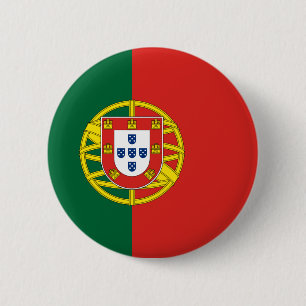 Bóton Redondo 5.08cm Portugal flag