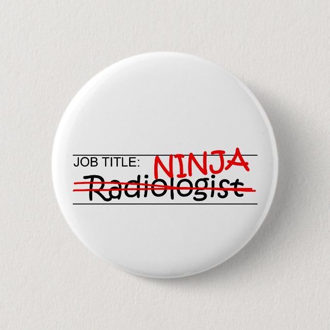 Bóton Redondo 5.08cm Posição Ninja - radiologista (Frente)