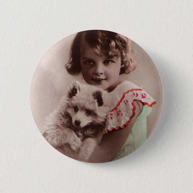 Bóton Redondo 5.08cm Post Card Romantic (Frente)