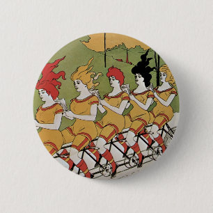 Bóton Redondo 5.08cm Poster de Bicicleta de Mancal