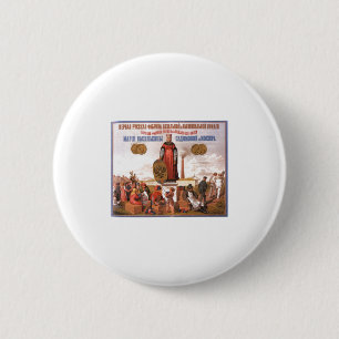 Bóton Redondo 5.08cm Posters da propaganda de União Soviética da guer