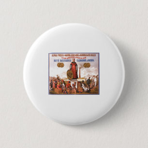 Bóton Redondo 5.08cm Posters da propaganda de União Soviética da guerra