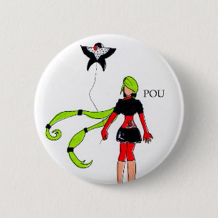 Bóton Redondo 5.08cm Pou