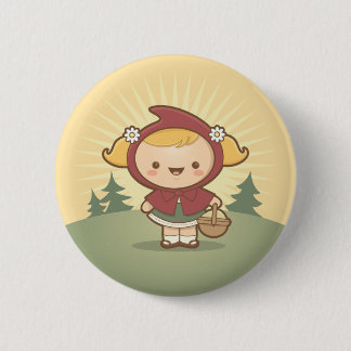 Bóton Redondo 5.08cm Pouco botão vermelho