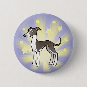 Bóton Redondo 5.08cm Pouco galgo da estrela/Whippet/galgo italiano