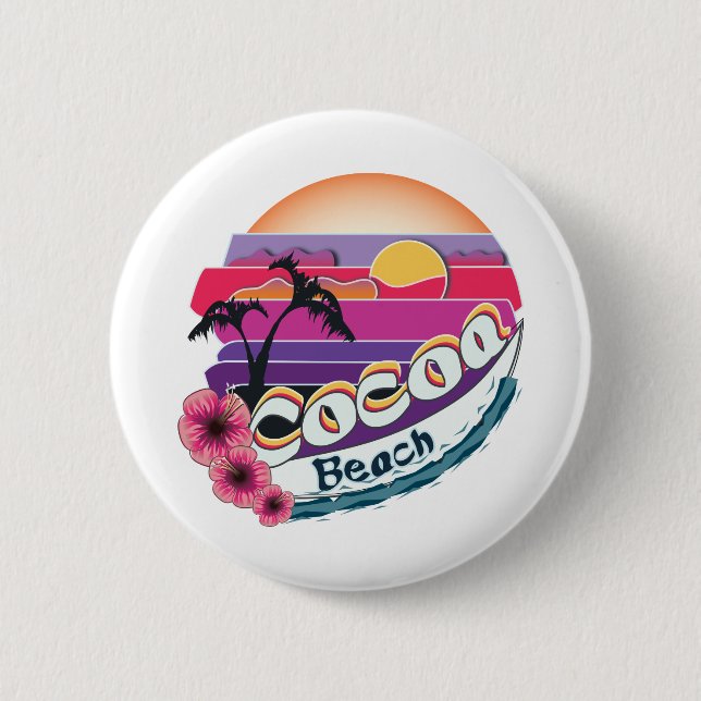 Bóton Redondo 5.08cm praia de cacau (Frente)