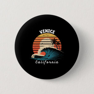 Bóton Redondo 5.08cm Praia de Veneza Califórnia Mulheres Homens Surfand