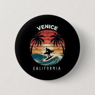 Bóton Redondo 5.08cm Praia de Veneza Califórnia Ondas de Surfboard Prai