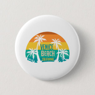 Bóton Redondo 5.08cm Praia de Veneza Retro