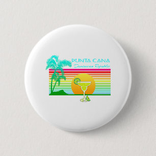 Bóton Redondo 5.08cm Praia retro Punta Cana Margarita