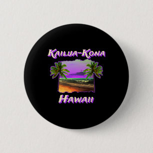 Bóton Redondo 5.08cm Praias De Kailua-Kona Havaí 1