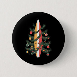 Bóton Redondo 5.08cm Prancha de Surf Árvore de Natal