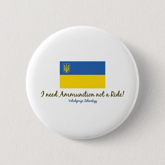 Bóton Redondo 5.08cm Preciso de Ammo-Zelenskyy (Frente)