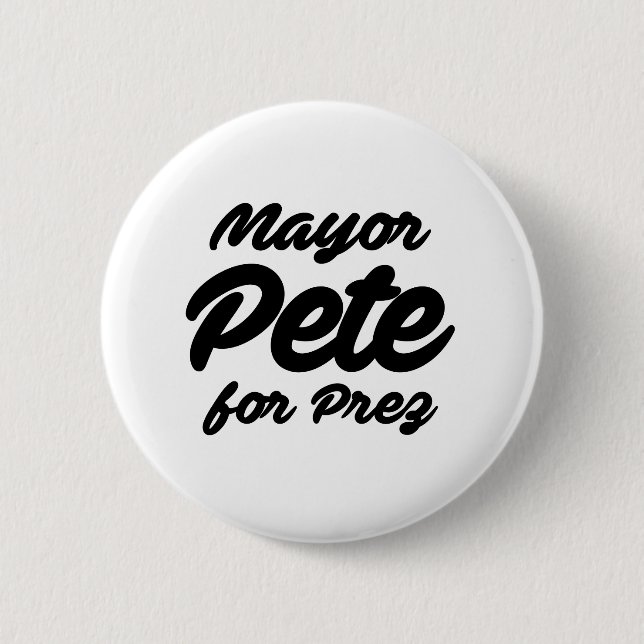 Bóton Redondo 5.08cm Prefeito Pete para Prez (Frente)