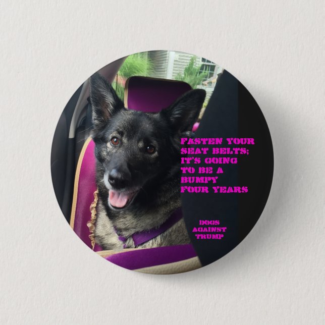 Bóton Redondo 5.08cm Prenda seus cintos de segurança (Frente)